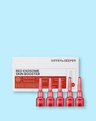 Ампулы-бустер для лица Differ & Deeper Red Exosome Skin Booster, с экзосомами, для сухой кожи, 2 мл × 5 шт