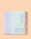 Тональный кушон-сыворотка Missha Layering Fit Pine Phyto Mucin Serum Cushion, с муцином улитки, тон Cocoon — фото 2