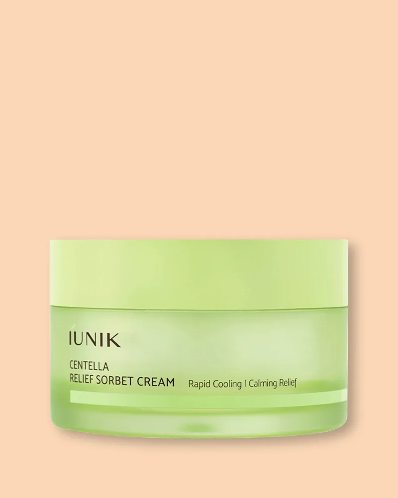 Крем-сорбет для лица iUNIK Centella Relief Sorbet Cream успокаивающий, для чувствительной кожи, 50 мл