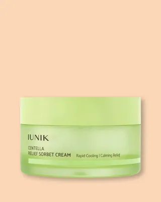 Крем-сорбет для лица iUNIK Centella Relief Sorbet Cream успокаивающий, для чувствительной кожи, 50 мл