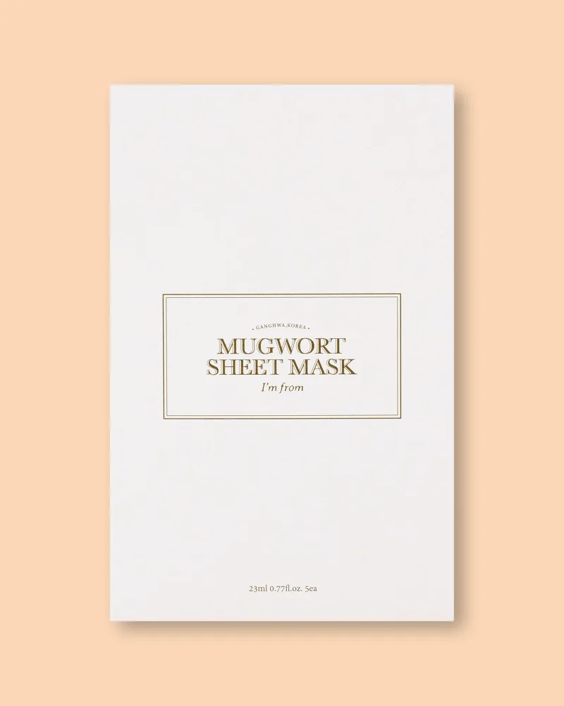 Тканевая маска для лица I'm From Mugwort Sheet Mask питательная, с полынью, 23 мл × 5 шт