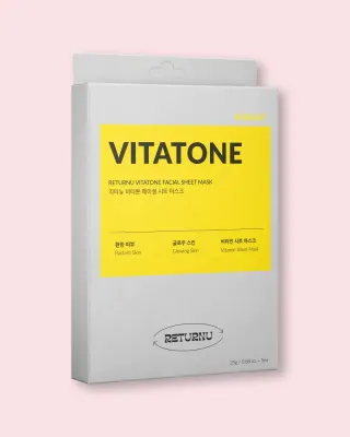 Тканевая маска для лица Returnu Vitatone Facial Sheet Mask витаминная, питательная, 25 г × 5 шт