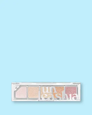 Палетка хайлайтеров Unleashia Mood Shower Face Palette, 5 оттенков