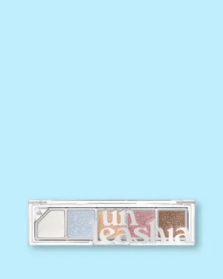 Палетка хайлайтеров Unleashia Mood Shower Face Palette, 5 оттенков, оттенок 101 Ballerino