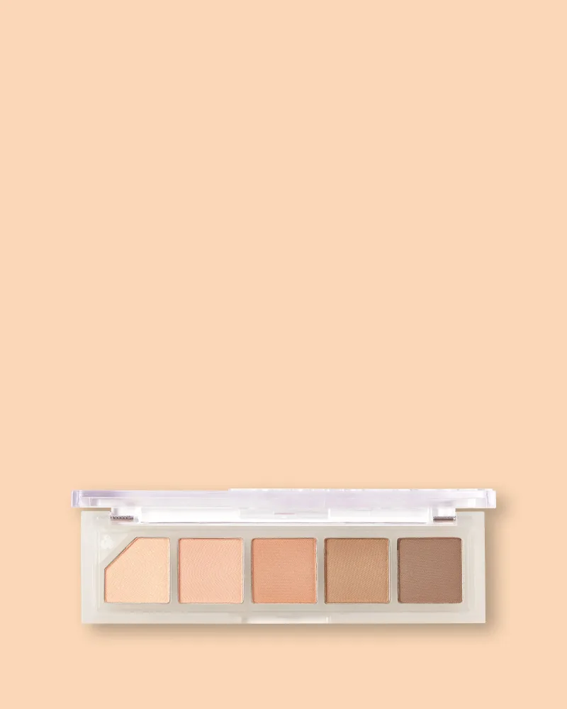 Палетка теней Unleashia Mood Shower Eye Palette, 5 оттенков, оттенок 01 Vanilla Shower