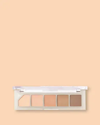 Палетка теней Unleashia Mood Shower Eye Palette, 5 оттенков, оттенок 01 Vanilla Shower