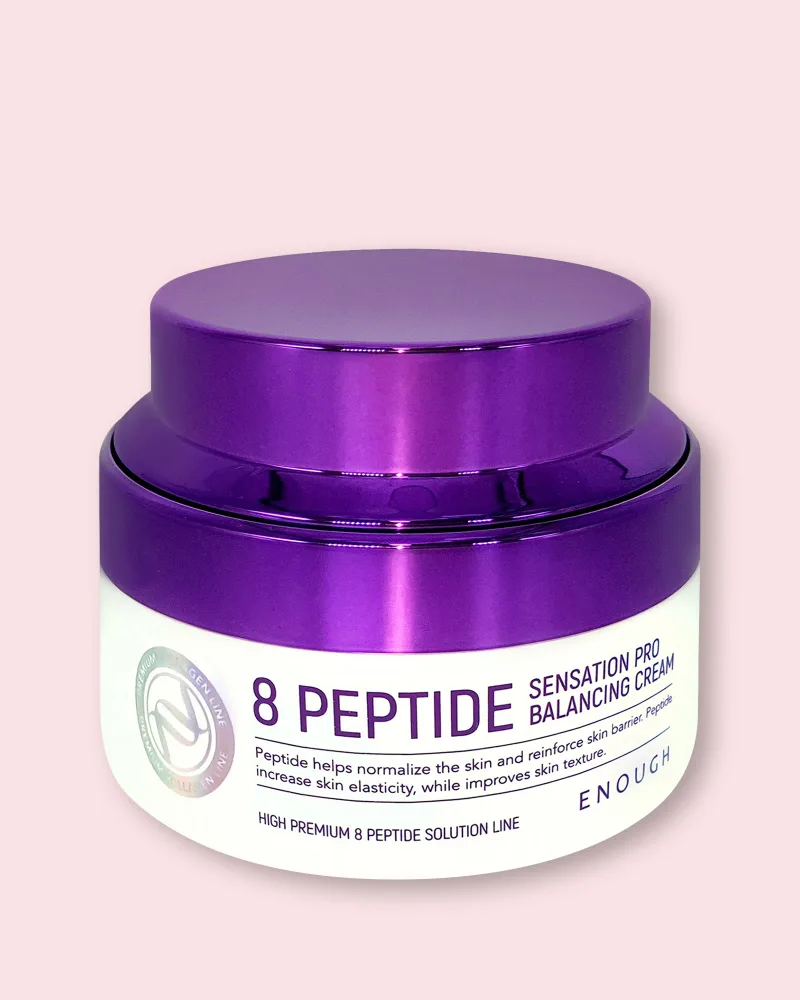 Крем для лица Enough Premium 8 Peptide Sensation Pro Balancing Cream, с пептидами, восстанавливающий, 50 мл
