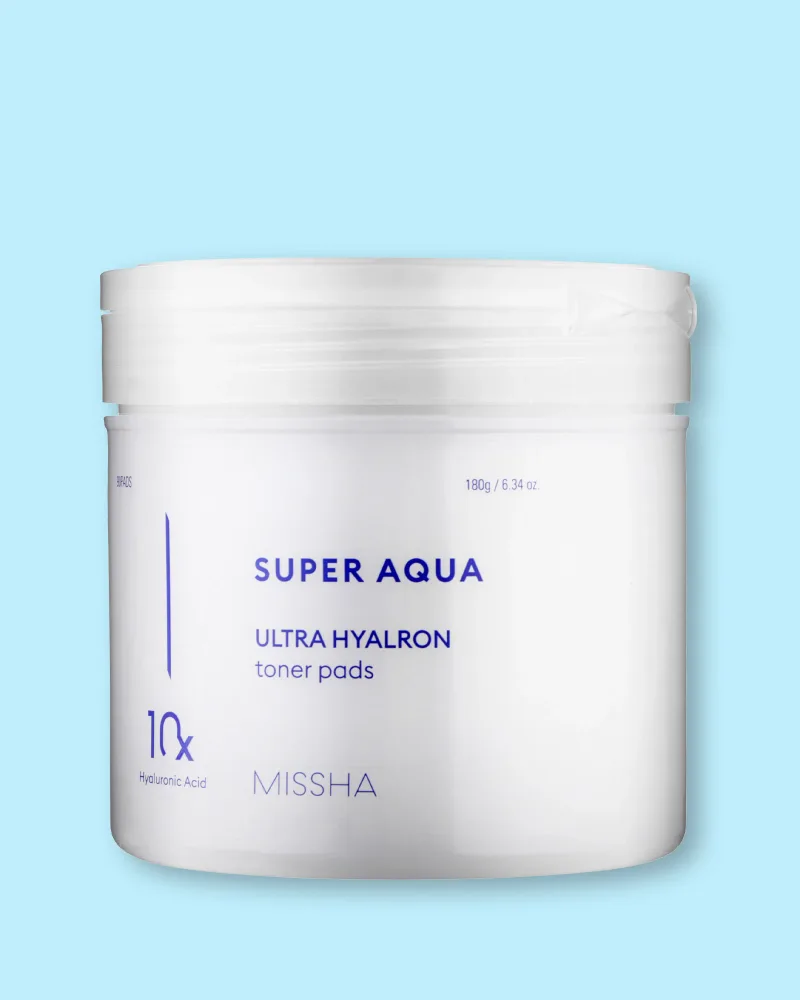 Пэды для лица Missha Super Aqua Ultra Hyalron Toner Pads, увлажняющие, 180 г (80 шт)