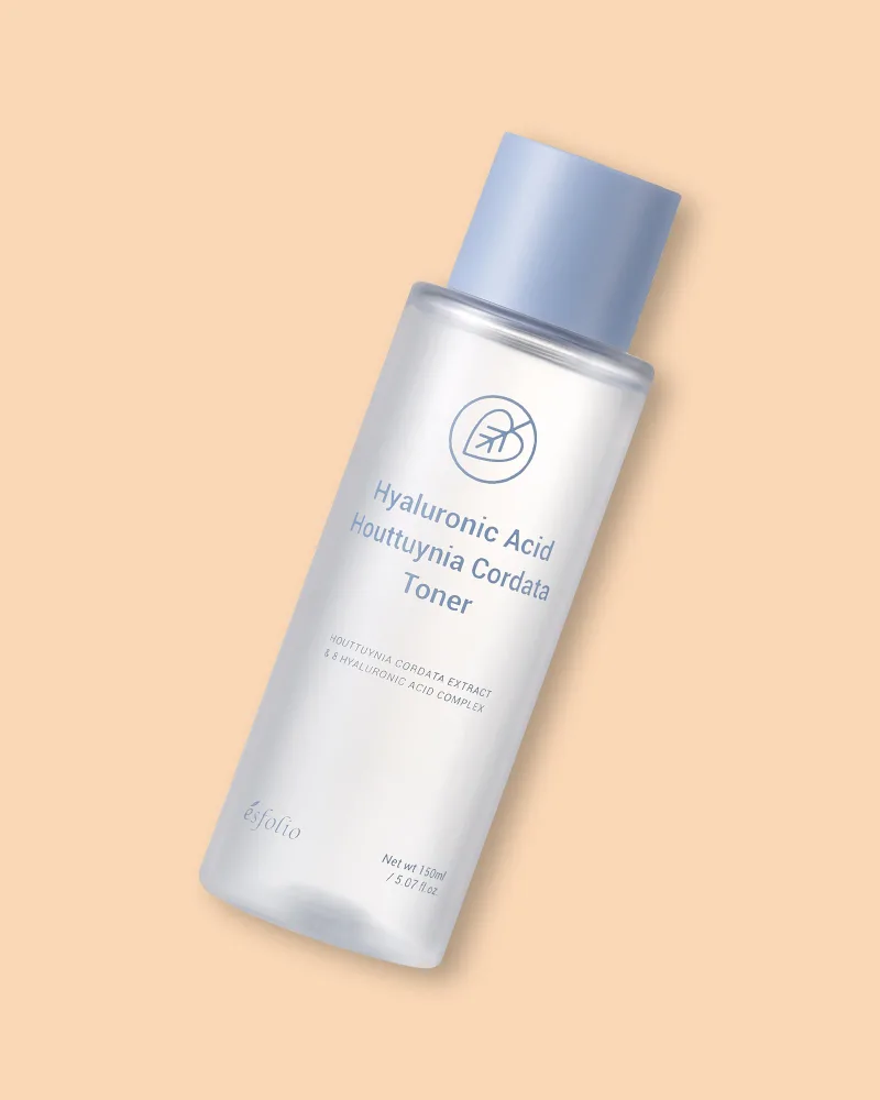 Эссенция-тонер для лица Esfolio Hyaluronic Acid Houttuynia Essence Toner, увлажняющая, успокаивающая, 150 мл