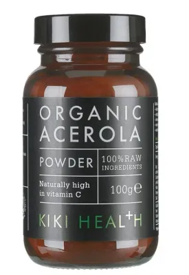 Ацерола Kiki Health Acerola Powder Organic, источник витамина C, порошок, 100 г