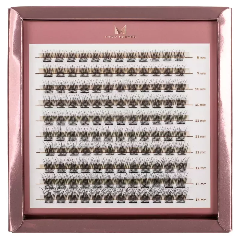 Пучки ресниц Many Beauty Many Lashes Master Box V-Lashes Intense эластичные, изгиб C, 120 шт