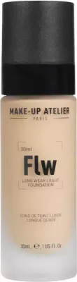 Тональный флюид Make-Up Atelier Paris Waterproof Liquid Foundation, водостойкий, оттенок 1B, 30 мл