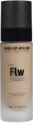 Тональный флюид Make-Up Atelier Paris Waterproof Liquid Foundation, водостойкий, оттенок 4Y, 30 мл