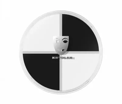 Кремовый грим для лица и тела Kryolan Supracolor Quartet, набор из 4 цветов, 6 Black & White, 15 мл