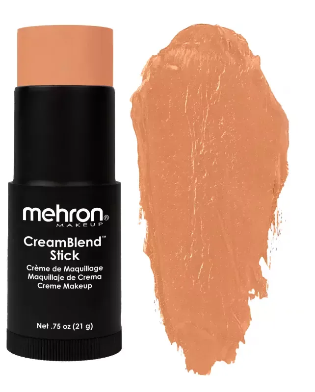 Тональная основа Mehron CreamBlend Stick Makeup кремовая, в стике, оттенок MED DARK OLIVE