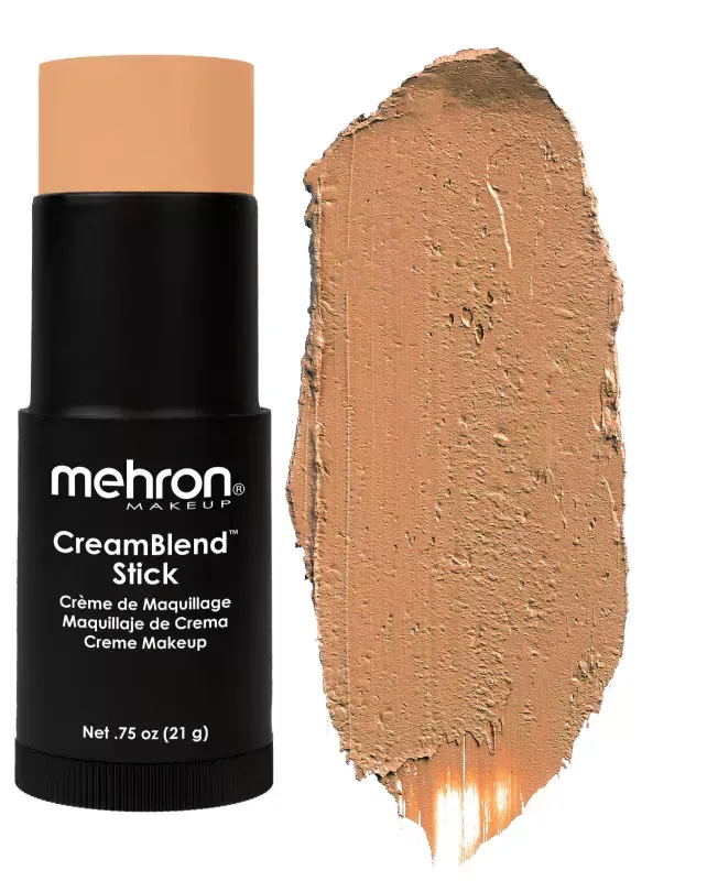 Тональная основа Mehron CreamBlend Stick Makeup кремовая, в стике, оттенок MEDIUM OLIVE