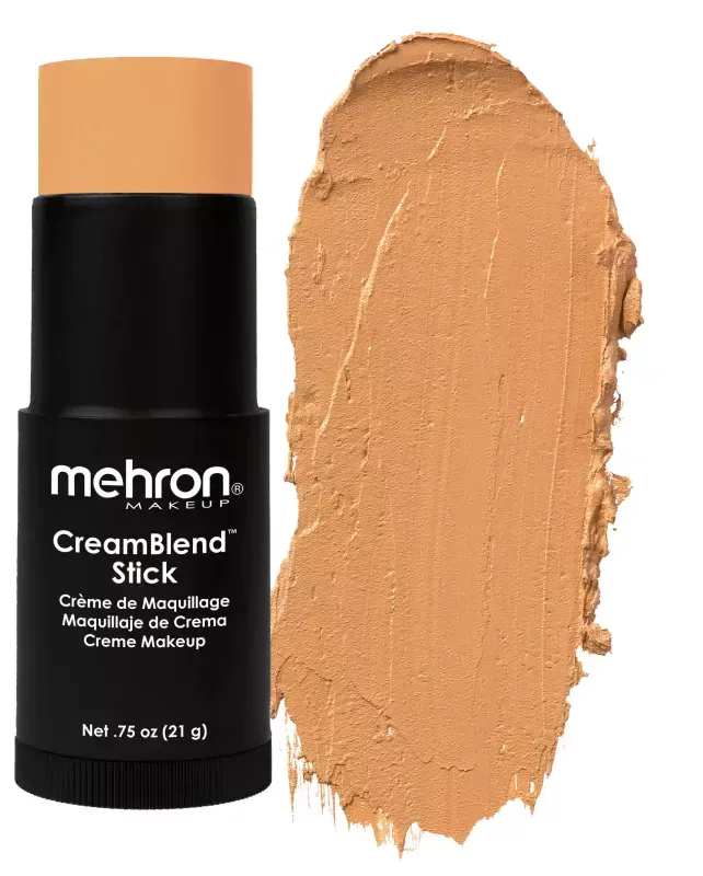 Тональная основа Mehron CreamBlend Stick Makeup кремовая, в стике, оттенок MEDIUM DARK 0