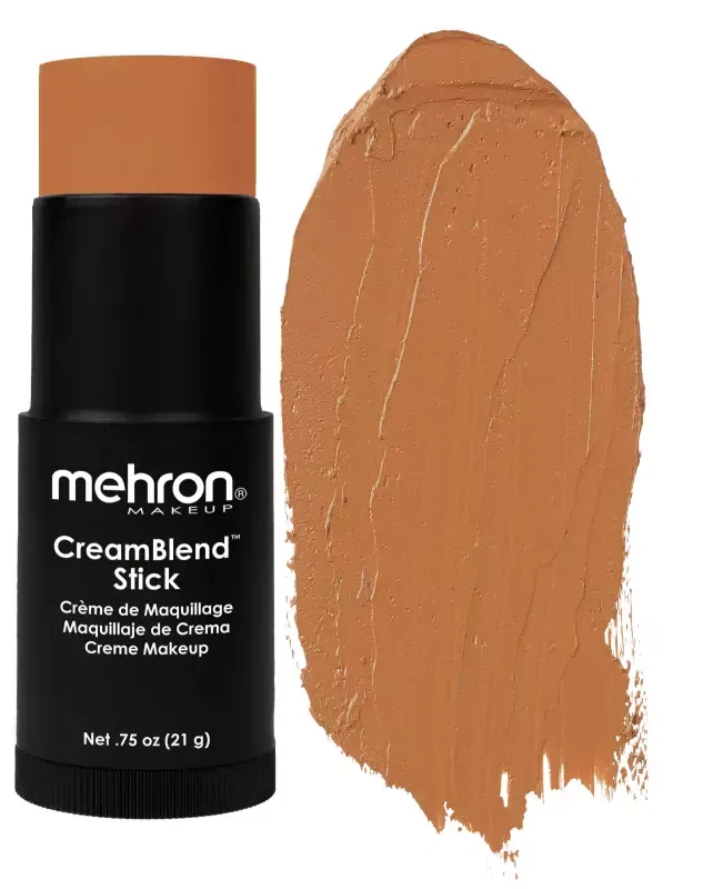 Тональная основа Mehron CreamBlend Stick Makeup кремовая, в стике, оттенок MEDIUM DARK 3