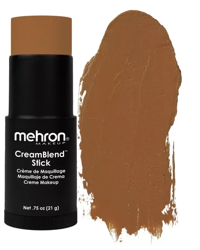 Тональная основа Mehron CreamBlend Stick Makeup кремовая, в стике, оттенок MEDIUM DARK 4