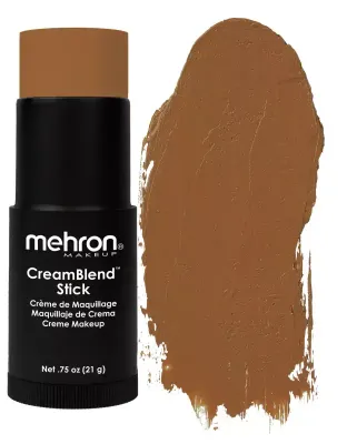 Тональная основа Mehron CreamBlend Stick Makeup кремовая, в стике, оттенок MEDIUM DARK 4