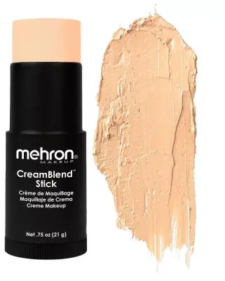 Тональная основа Mehron CreamBlend Stick Makeup кремовая, в стике, оттенок LIGHT 3