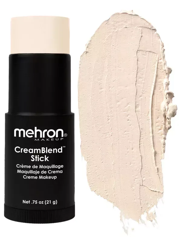Тональная основа Mehron CreamBlend Stick Makeup кремовая, в стике, оттенок LIGHT 0