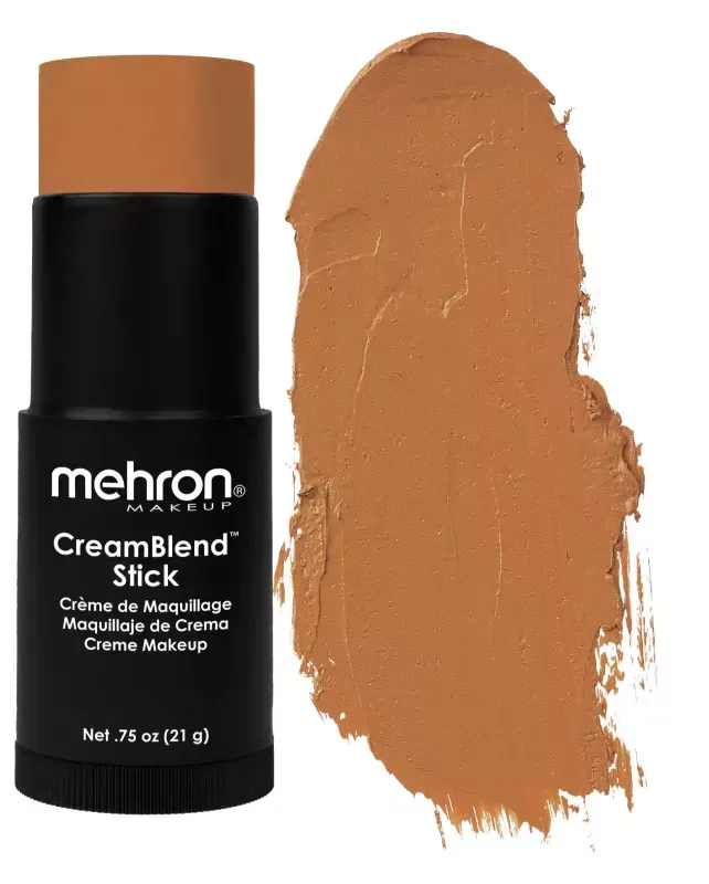 Тональная основа Mehron CreamBlend Stick Makeup кремовая, в стике, оттенок MEDIUM DARK 1