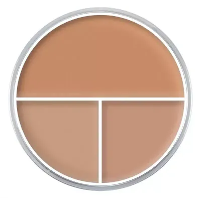 Палетка тональных основ Kryolan Ultra Foundation Trio, 3 оттенка, оттенок 2