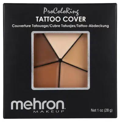 Палетка корректоров Mehron ProColoRing Tattoo Cover для маскировки татуировок, 5 оттенков, 28 г