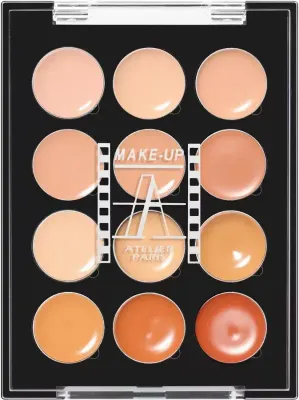 Палетка корректоров Make-Up Atelier Paris Palette 12 Cream Concealers кремовые, 12 оттенков, оттенок A