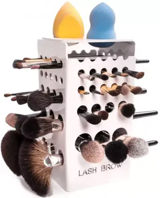 Сушилка для кистей Lash Brow Standard White, на 42 кисти, белая