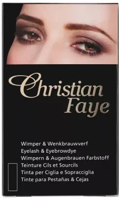 Краска для ресниц и бровей Christian Faye Eyelash & Eyebrow Dye, оттенок Black, 10 мл