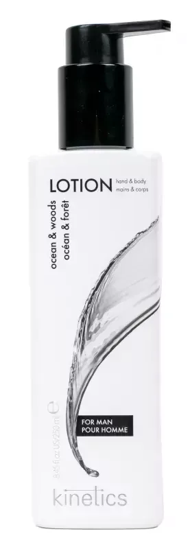 Лосьон для рук и тела мужской Kinetics Hand & Body Lotion Ocean & Woods, с маслом ши