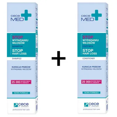 Набор: шампунь и кондиционер Cece Med Prevent Hair Loss против выпадения, 300 мл + 300 мл