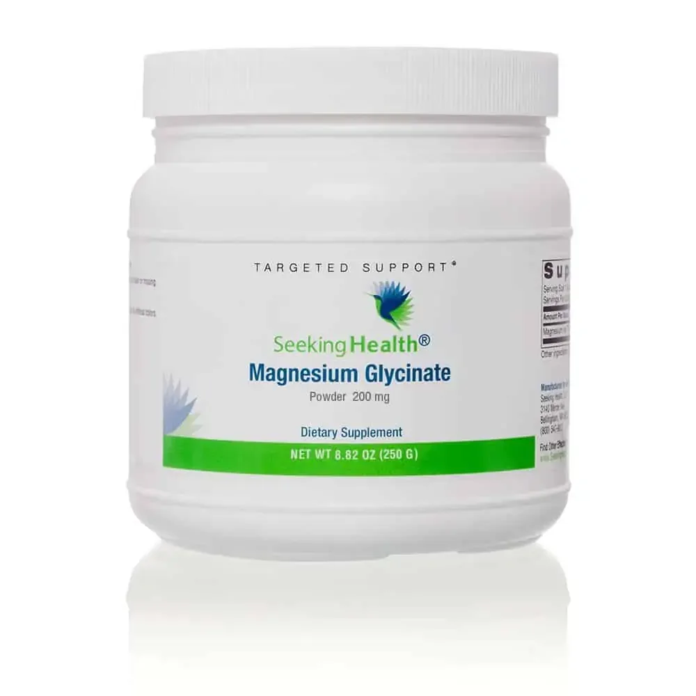Магний Seeking Health Magnesium Glycinate Powder, глицинат магния, порошок, 250 г