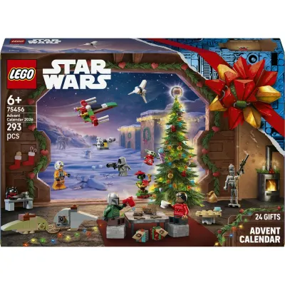 Адвент-календарь LEGO Star Wars 75456 2026, 7 минифигурок и 7 мини-моделей, от 6 лет