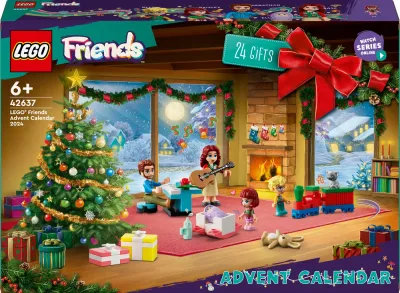 Адвент-календарь LEGO Friends 42637, 272 детали, 5 персонажей и праздничные модели, от 6 лет