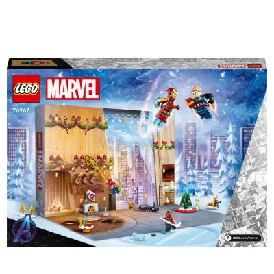 Адвент-календарь LEGO Marvel Avengers 76267 2023, 243 детали и 7 минифигурок, от 7 лет