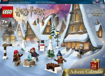 Адвент-календарь LEGO Harry Potter 76418 2023, 18 мини-моделей Хогсмида и 6 минифигурок, от 7 лет