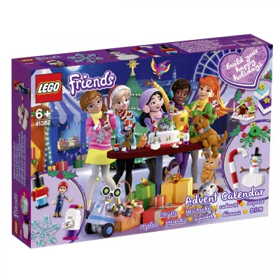 Адвент-календарь LEGO Friends 41382 2019, 330 деталей, 24 модели и мини-кукла Мия, от 6 лет