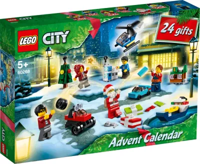 Адвент-календарь LEGO City 60268 2020, 342 детали и 6 минифигурок, от 5 лет