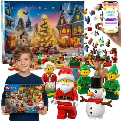 Адвент-календарь LEGO City 60510 2026, 252 детали, Санта-Клаус и эльфы, от 5 лет