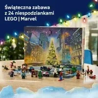 Адвент-календарь LEGO Marvel 76340 2026, 24 сюрприза и 6 минифигурок супергероев, от 6 лет