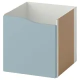 IKEA KALLAX (ИКЕА КАЛЛАКС) — Вставка с дверцей, волна/светло-серо-голубой, 33x33 см — фото 1