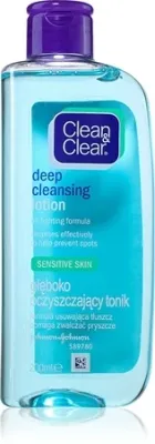 Clean & Clear Deep Cleansing - набор жидкости для глубокого очищения чувствительной кожи. / 10 х 200 мл