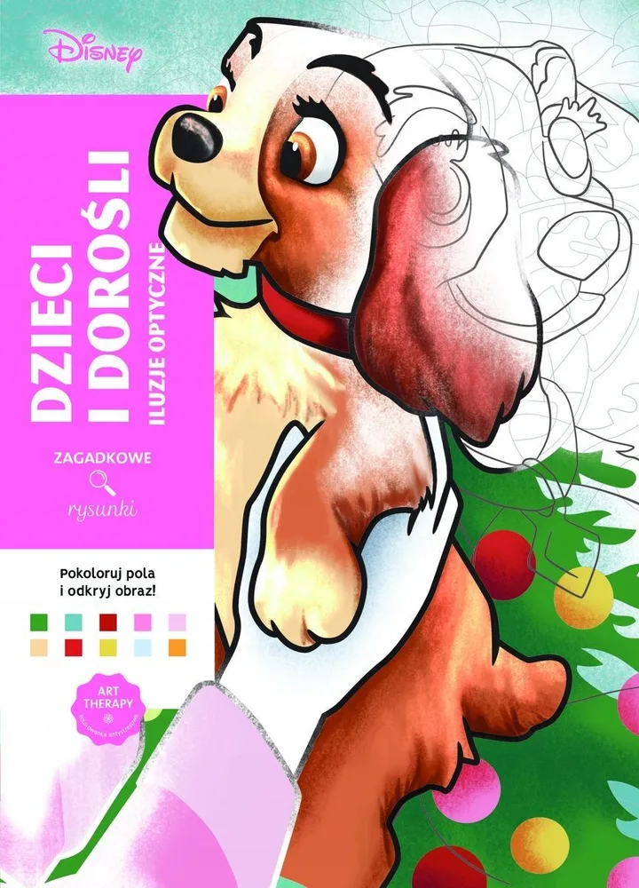 Раскраска по номерам Coloriages mystres Disney - официальное польское издание. Дети и взрослые.