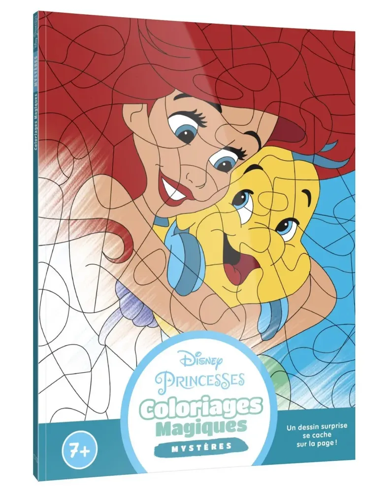 Hachette раскраска по номерам DISNEY PRINCESSES - Coloriages Magiques - Mystères (7+)