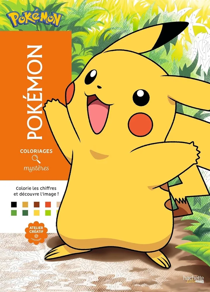 Раскраска по номерам Coloriages mystères - Pokémon 112 стр.