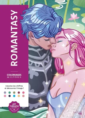 Раскраска по номерам Coloriages mystères - Romantasy, 112 стр.