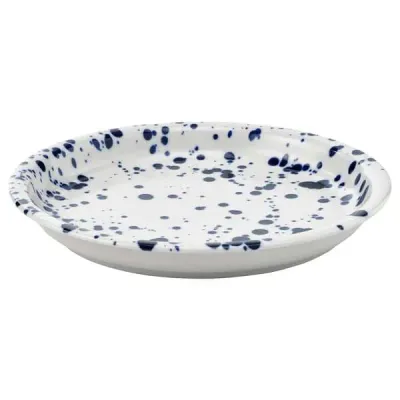 IKEA SILVERSIDA (ИКЕА СИЛВЕРСИДА) — - Тарелка, узор/синяя, 20 см